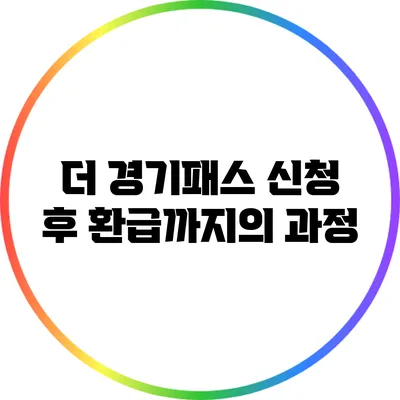 더 경기패스: 신청 후 환급까지의 과정