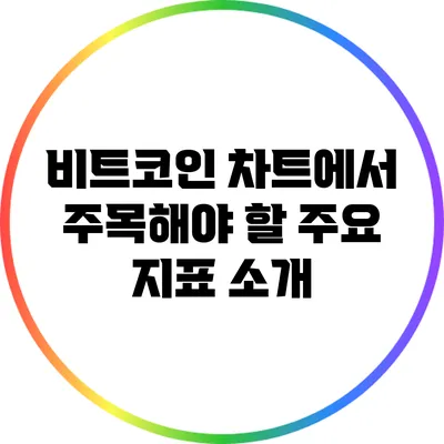 비트코인 차트에서 주목해야 할 주요 지표 소개